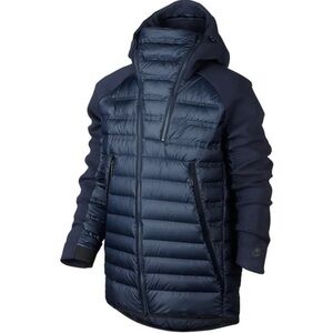 Nike NSW Tech Fleece Aeroloft Down Full-Zip Hoodie Jacket Sz S / 806838-010